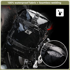 Rhinowalk mounted on pannier rack showing versatile mounting options