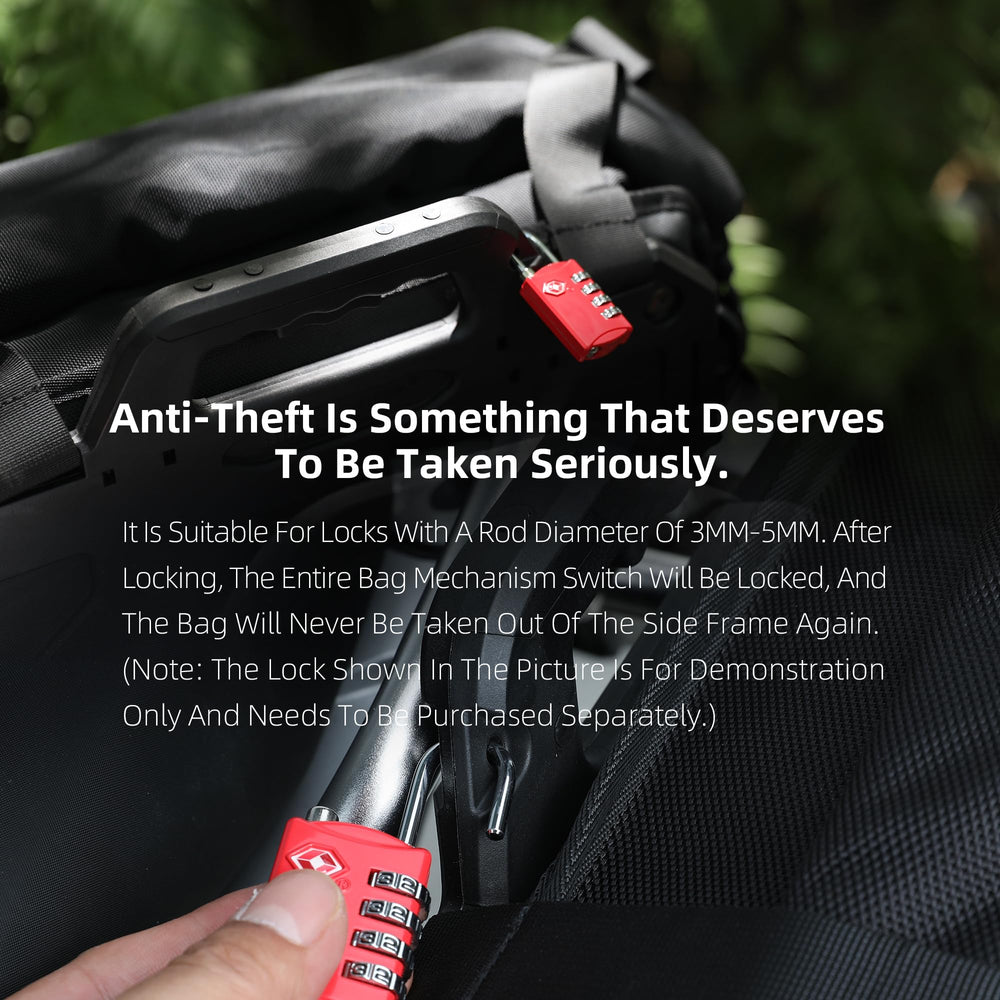 Rhinowalk saddlebag in a road trip scene showing durable, travel-ready performance