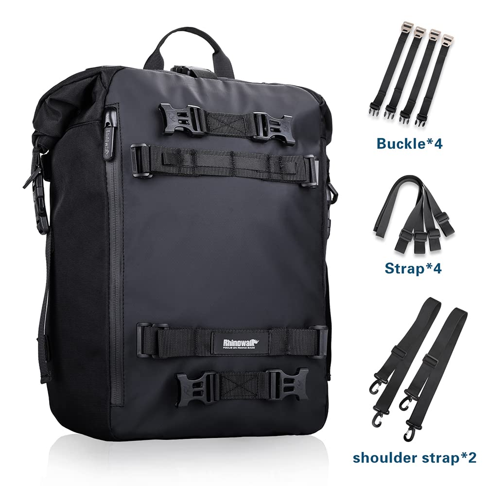 Rhinowalk waterproof inner bag removed to protect contents from rain
