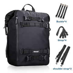 Rhinowalk waterproof inner bag removed to protect contents from rain