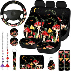 Riakrum front seat covers showing protection and cheerful design