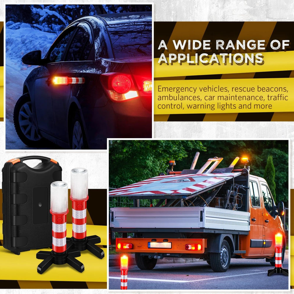 Riakrum roadside safety setup outlining a hazard perimeter for clearer warning