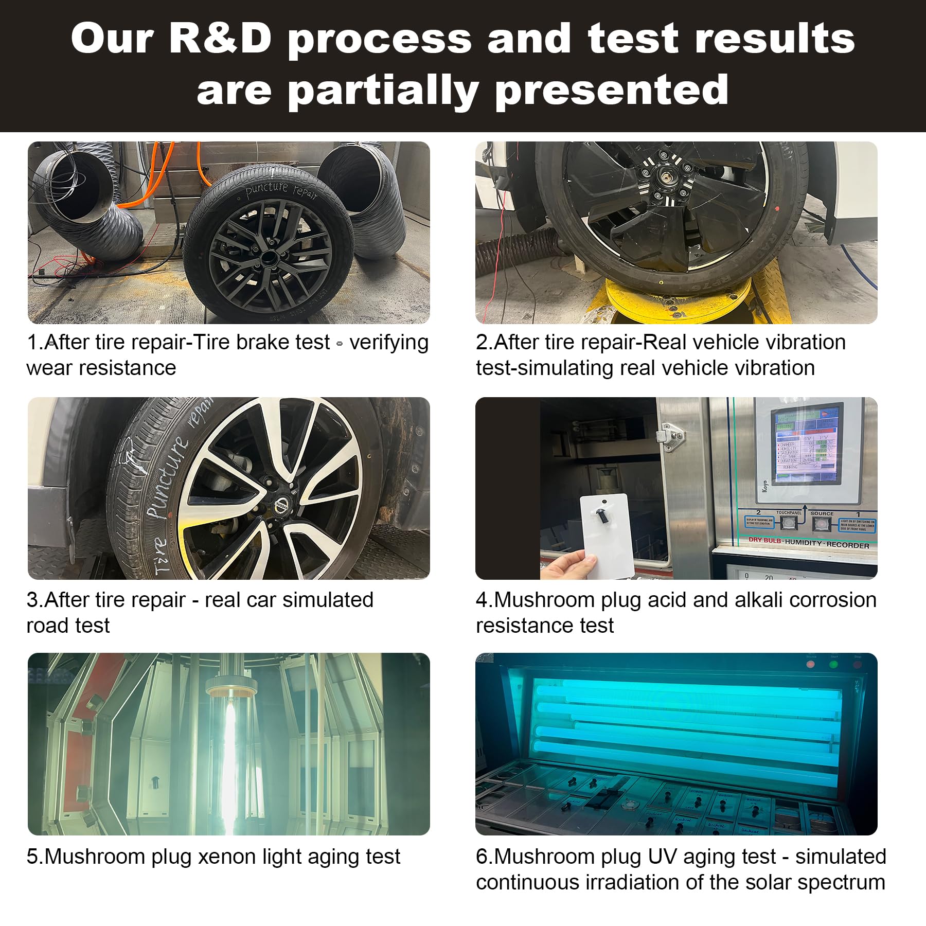 Richcat technician using kit on car tire to avoid towing and save time