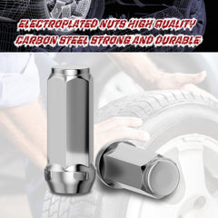 Richeer lug nut with 3/4 inch socket demonstrating correct tool fit and safe torque