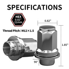 Richeer close-up of machined threads for precise fit and secure wheel fastening