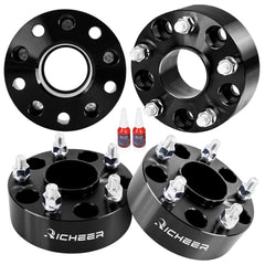 Richeer front-facing spacer kit showing four pieces and aggressive stance benefit