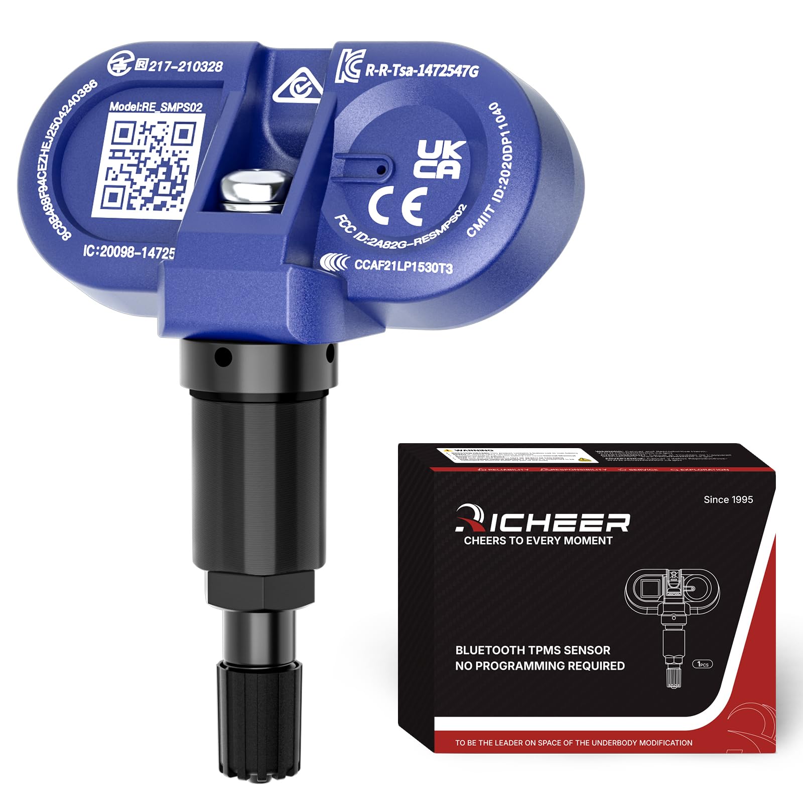 Richeer front view of sensor showing compact design and easy installation benefit