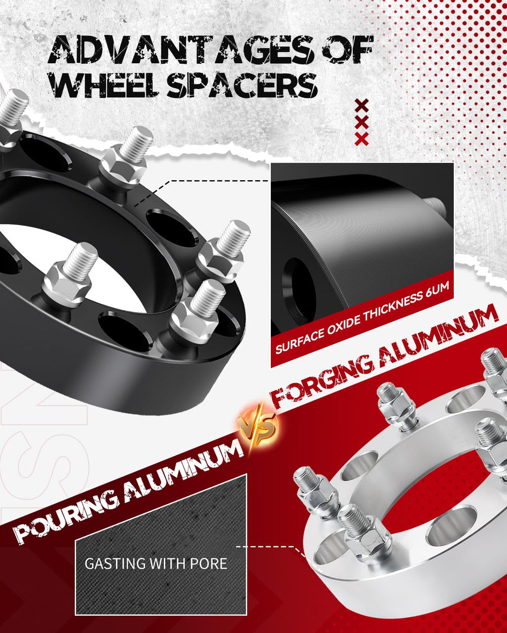 Richeer spacer on rear wheel in lifestyle setting improving visual stance