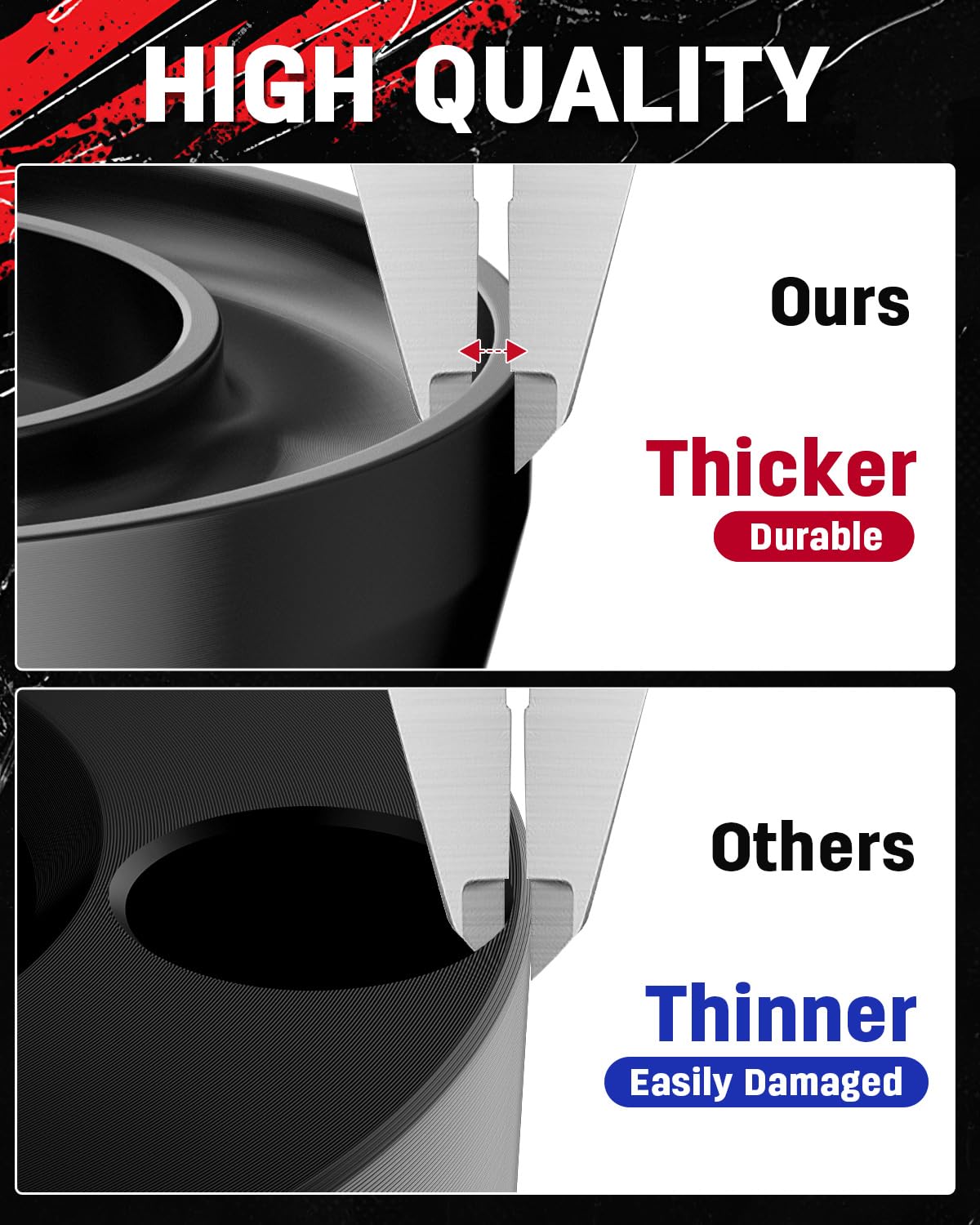 Richeer studs and hardware detail proving high-strength components