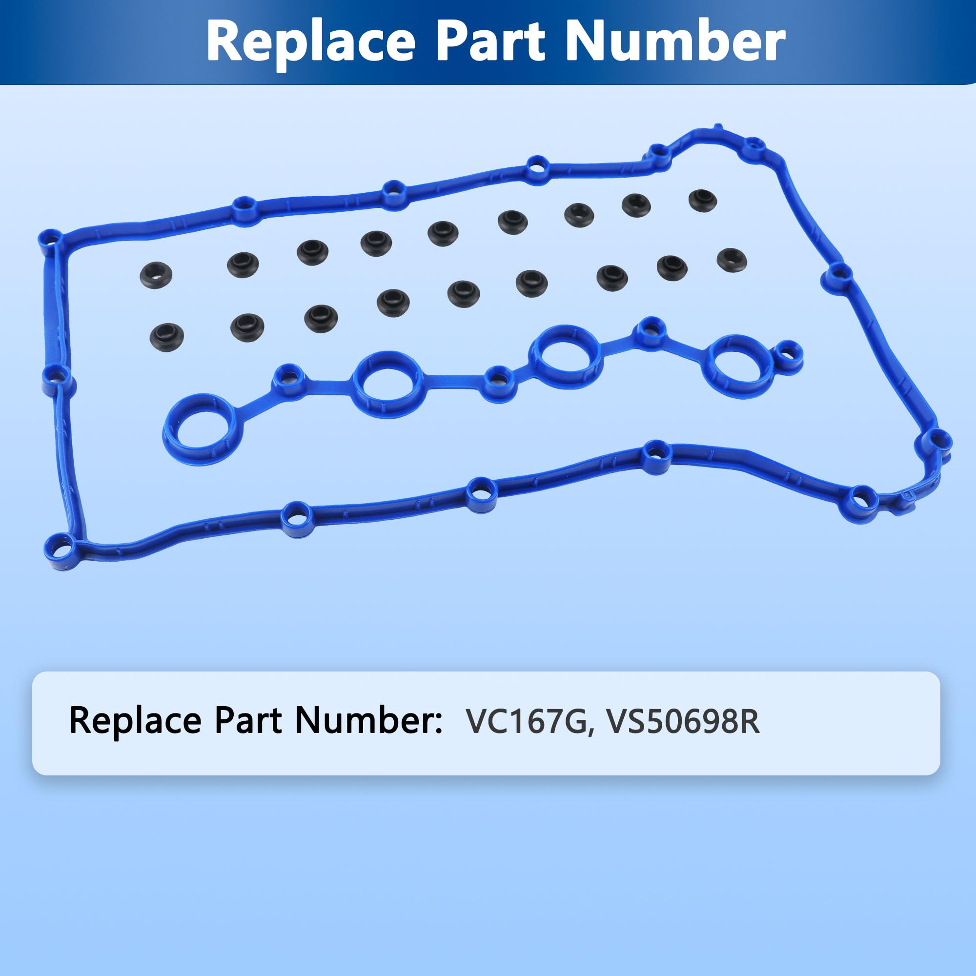 RICHWEI valve cover gasket installed on engine demonstrating leak prevention