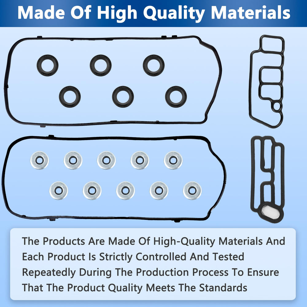 RICHWEI gasket set next to ruler showing accurate sizing for correct model fit