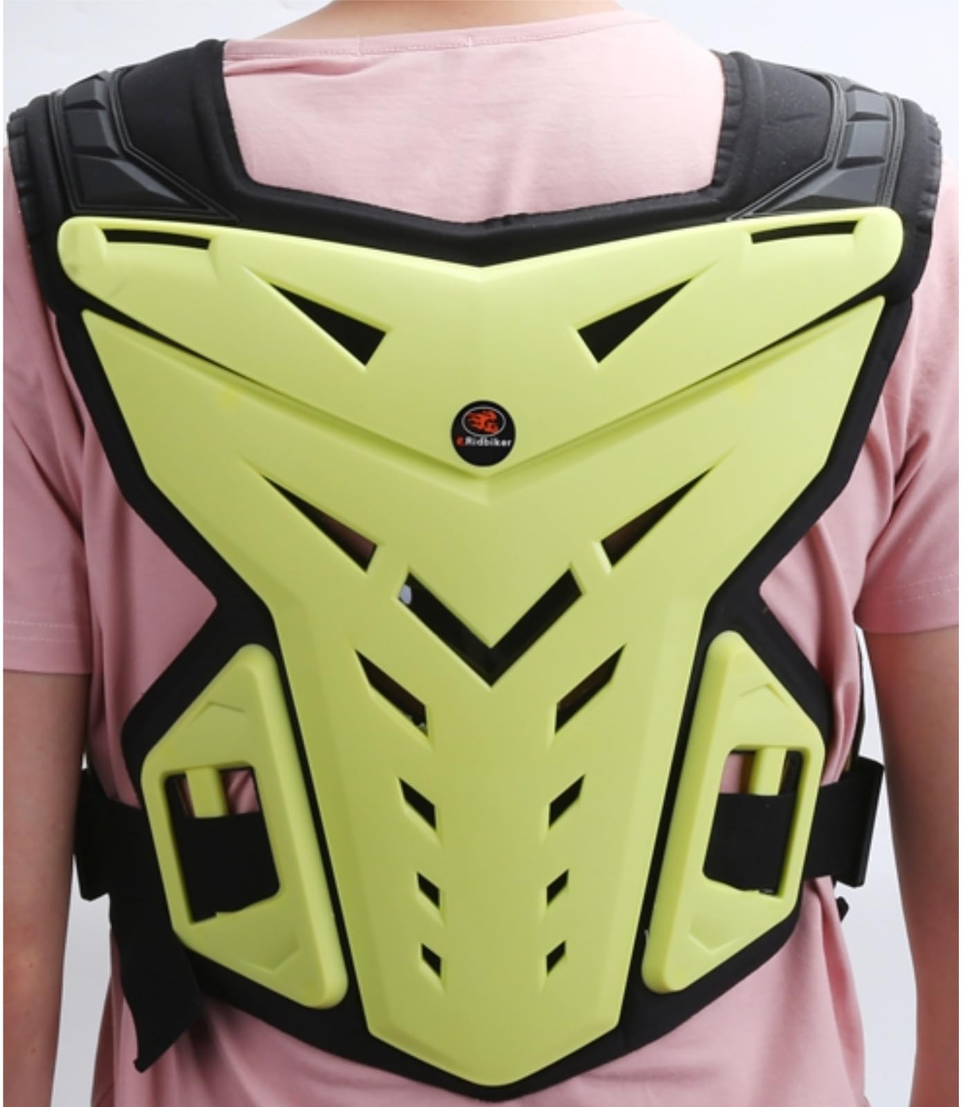 RIDBIKER scale comparison with helmet illustrating compact profile