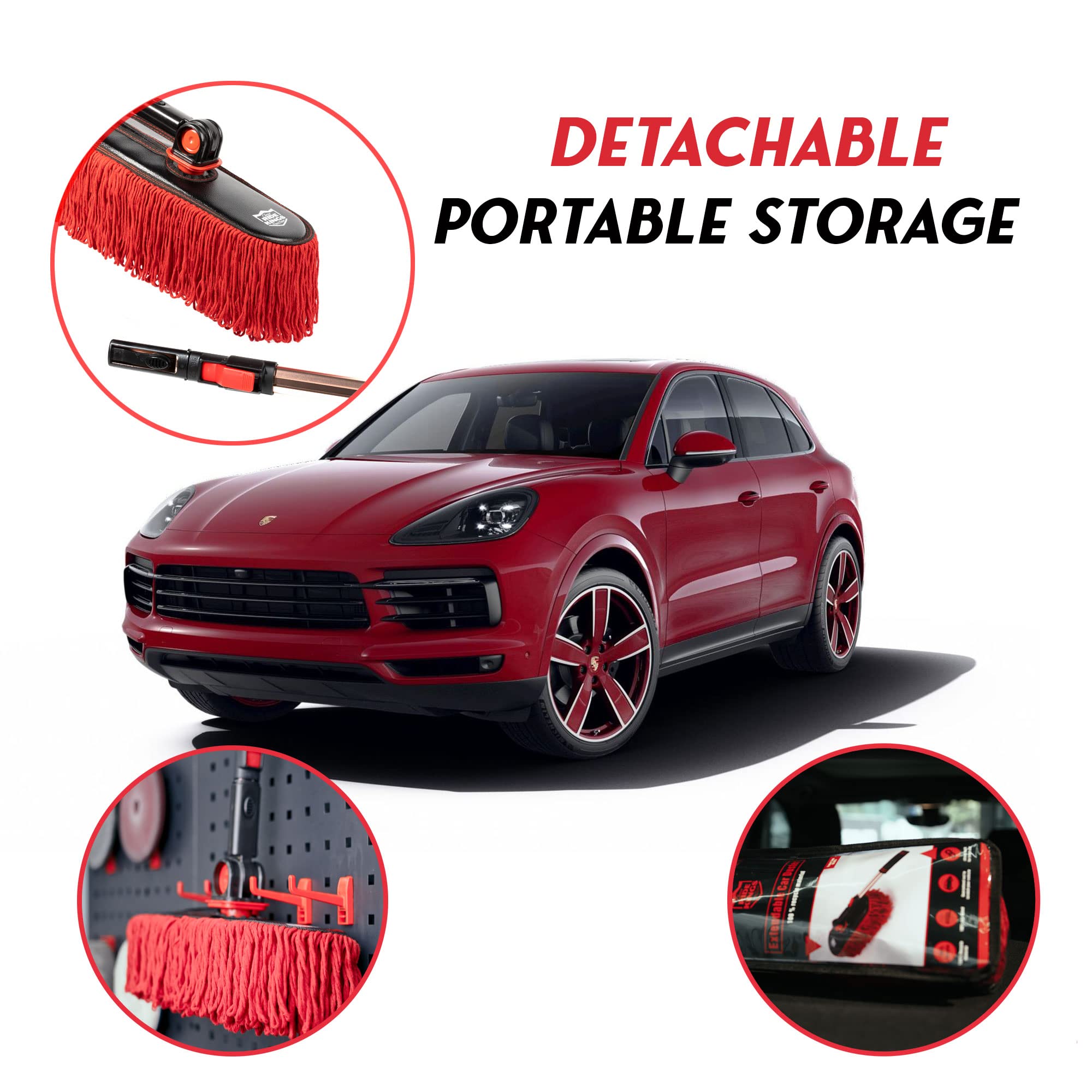 RIDE KINGS duster stored in trunk with cover for portable convenience