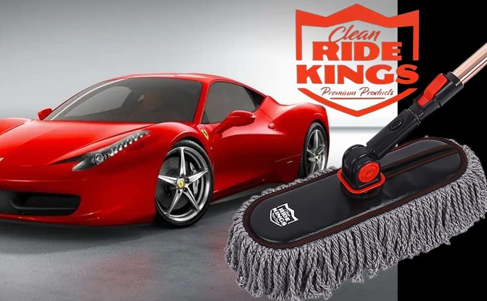 RIDE KINGS duster in use on SUV roof demonstrating fast coverage