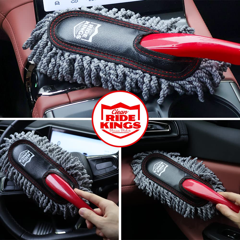 RIDE KINGS interior detailing brush for vents and tight trim cleaning