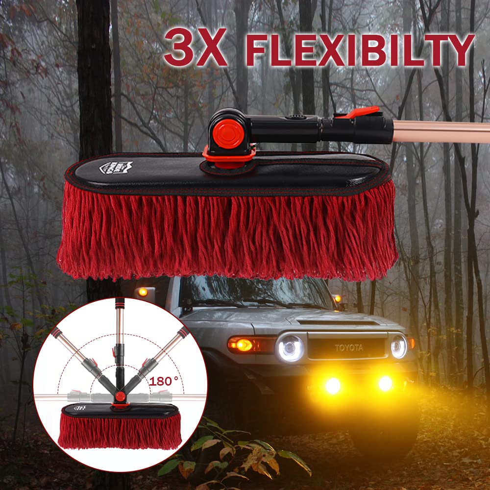 RIDE KINGS large duster head covering wide vehicle surface quickly