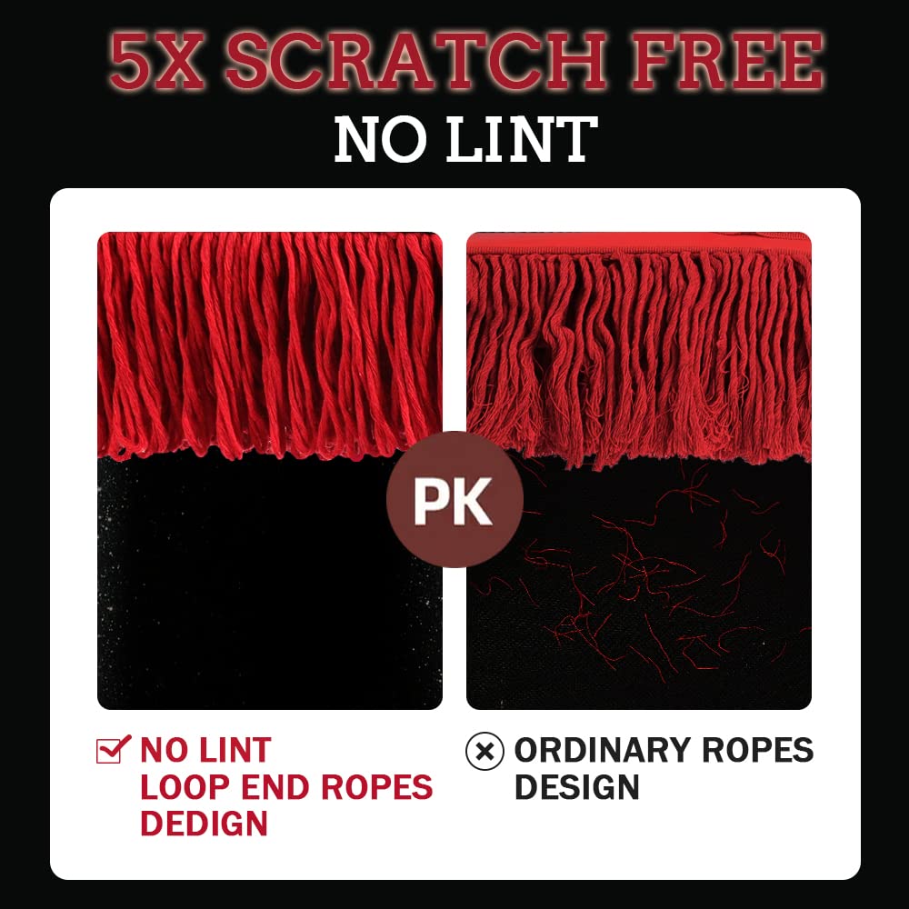 RIDE KINGS loop-end microfiber threads detail lifting dust without scratching