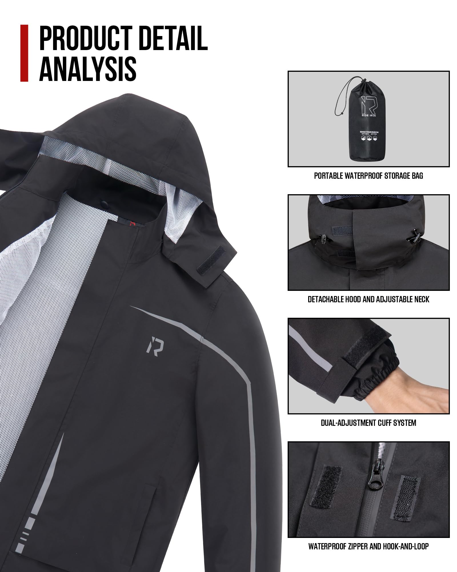 RIDEIRON calf zipper and boot fit for quick on and off over footwear