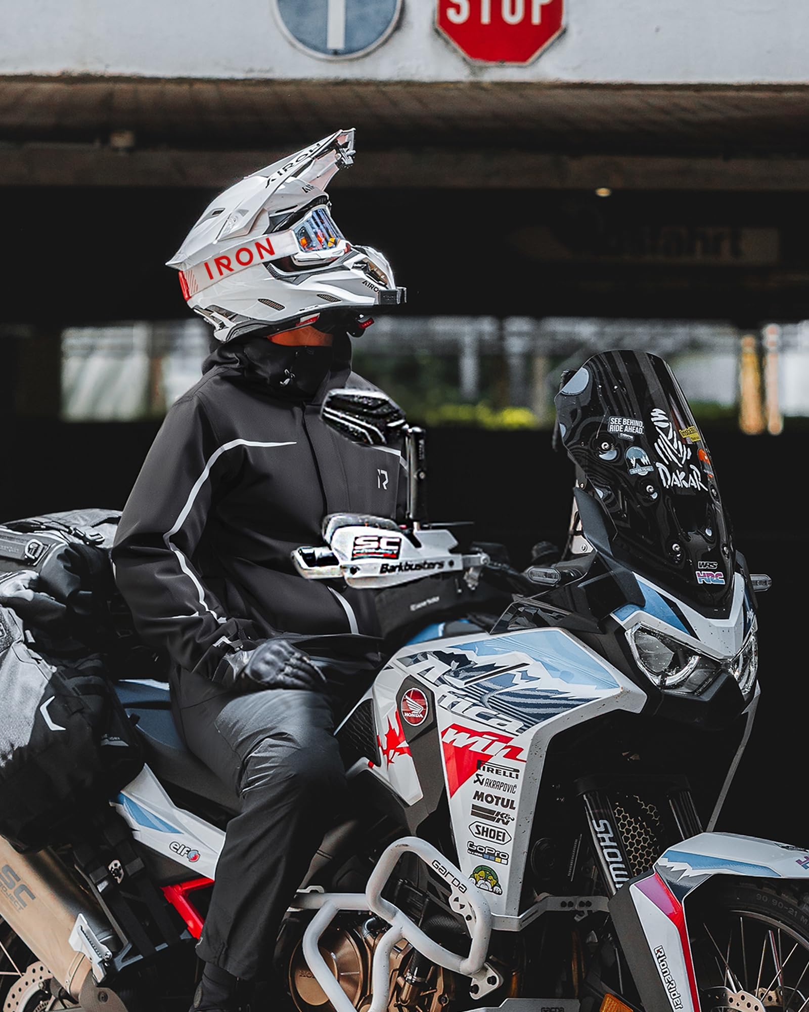 RIDEIRON fabric close-up highlighting waterproof weave and durable texture for dry comfort