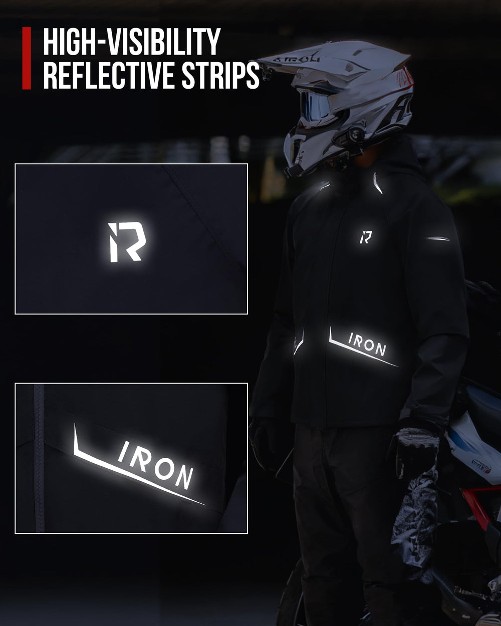 RIDEIRON folded compact in storage bag for easy transport and space-saving