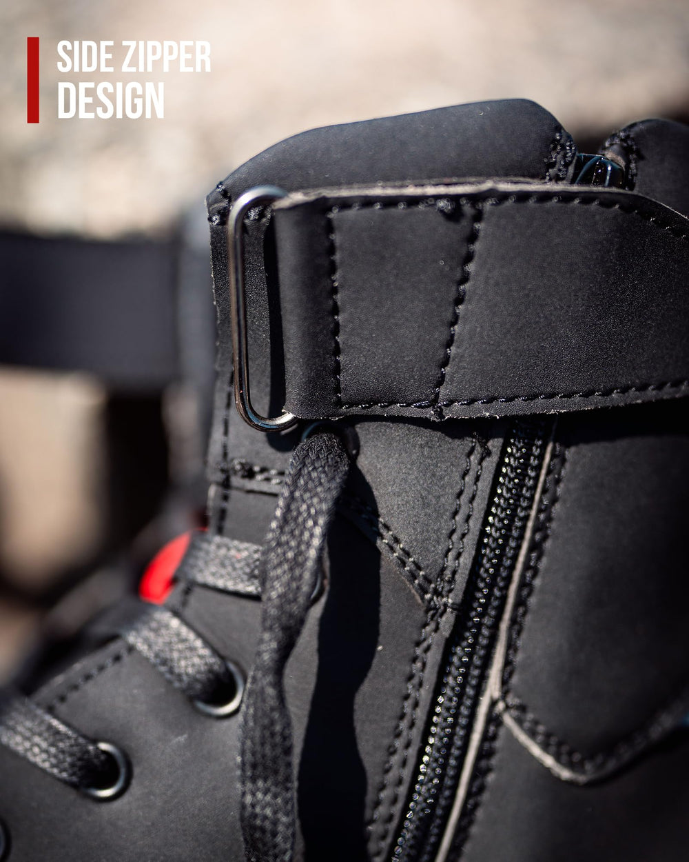 RIDEIRON breathable lining and upholstery for long-wear comfort