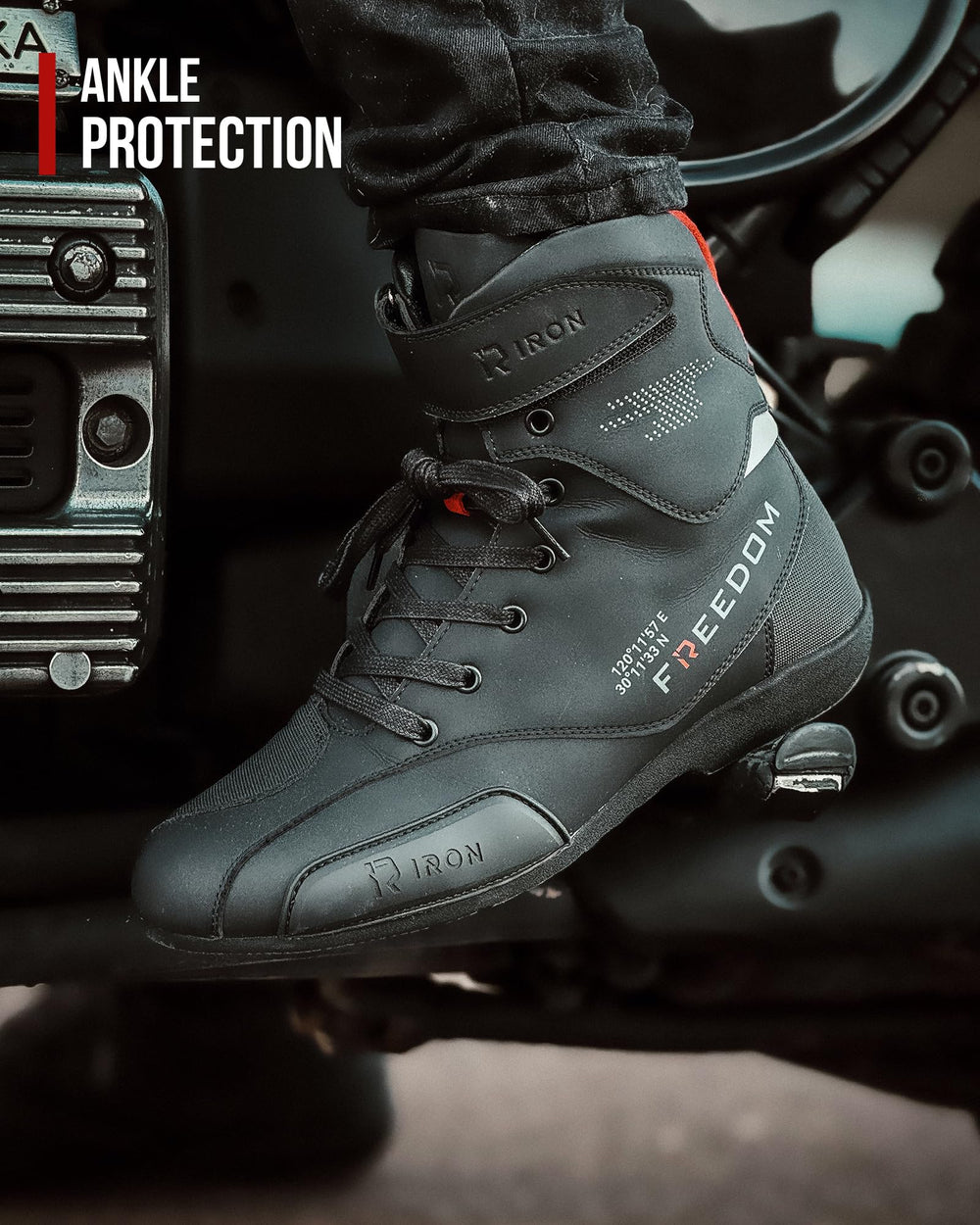 RIDEIRON outsole tread pattern offering slip resistance and stability