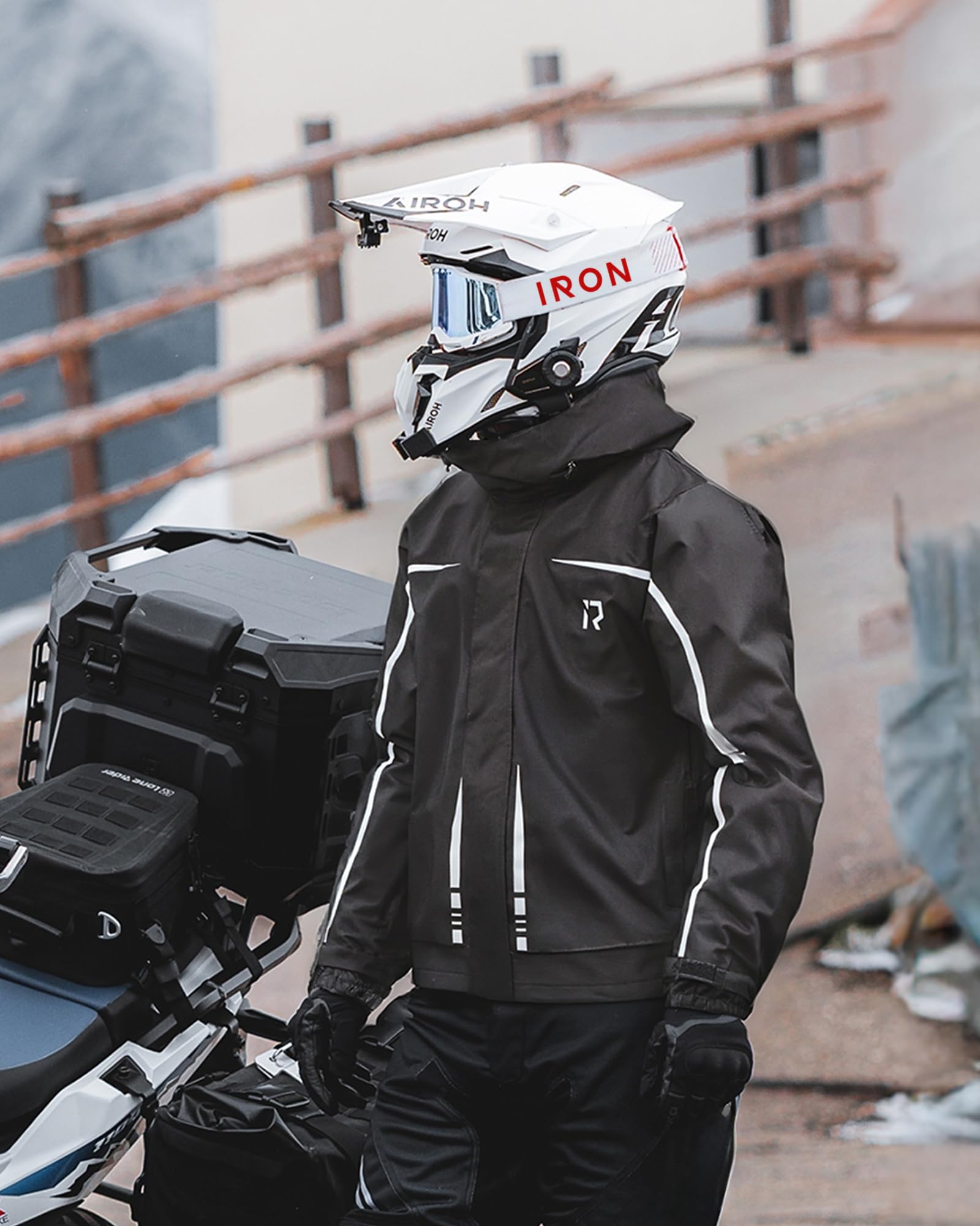 RIDEIRON size comparison next to boot showing fit and scale