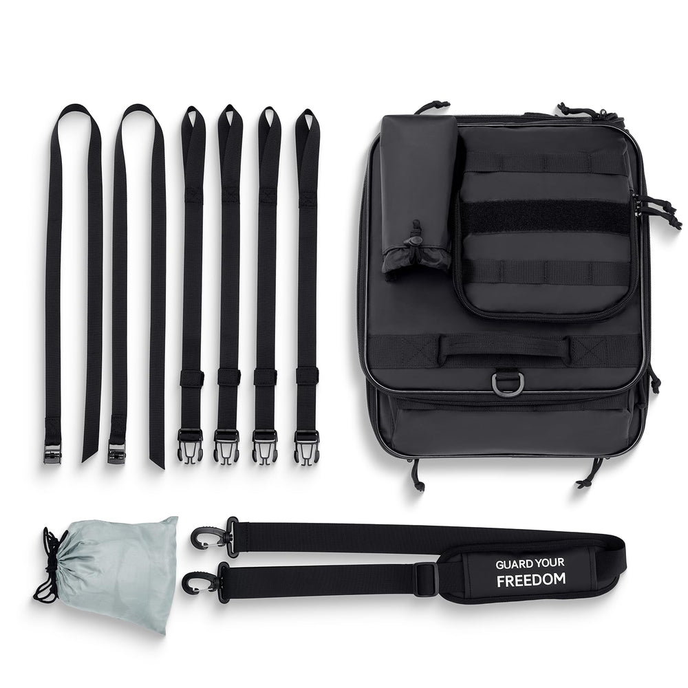 RIDEIRON tail bag interior mesh pocket securing small valuables separately