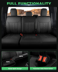 RIDEPOSH rear seat coverage showing full protection and easy-clean convenience