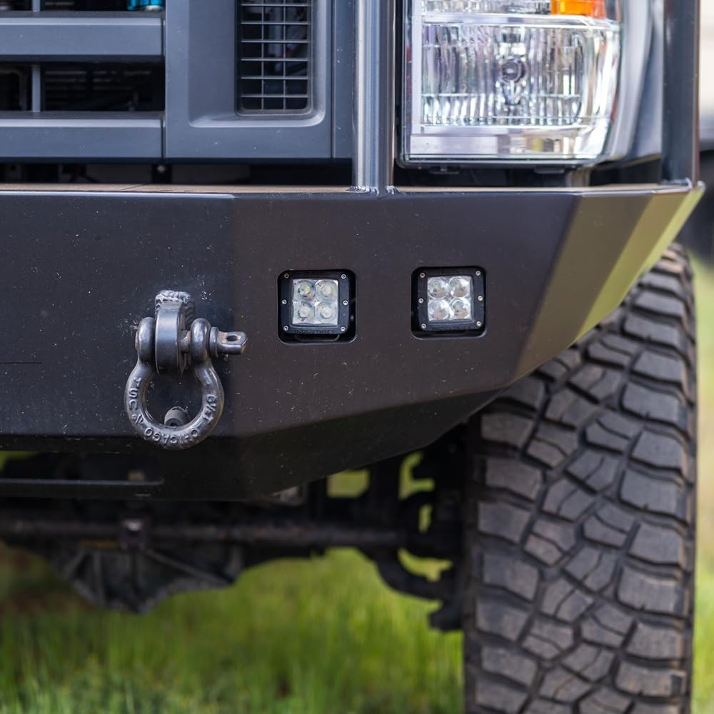 RIGID INDUSTRIES beam pattern on terrain showing wide flood spread benefit