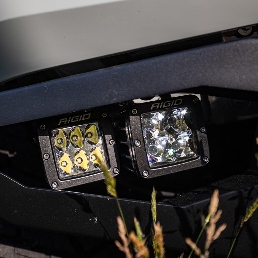 RIGID INDUSTRIES size comparison next to hand showing compact scale benefit