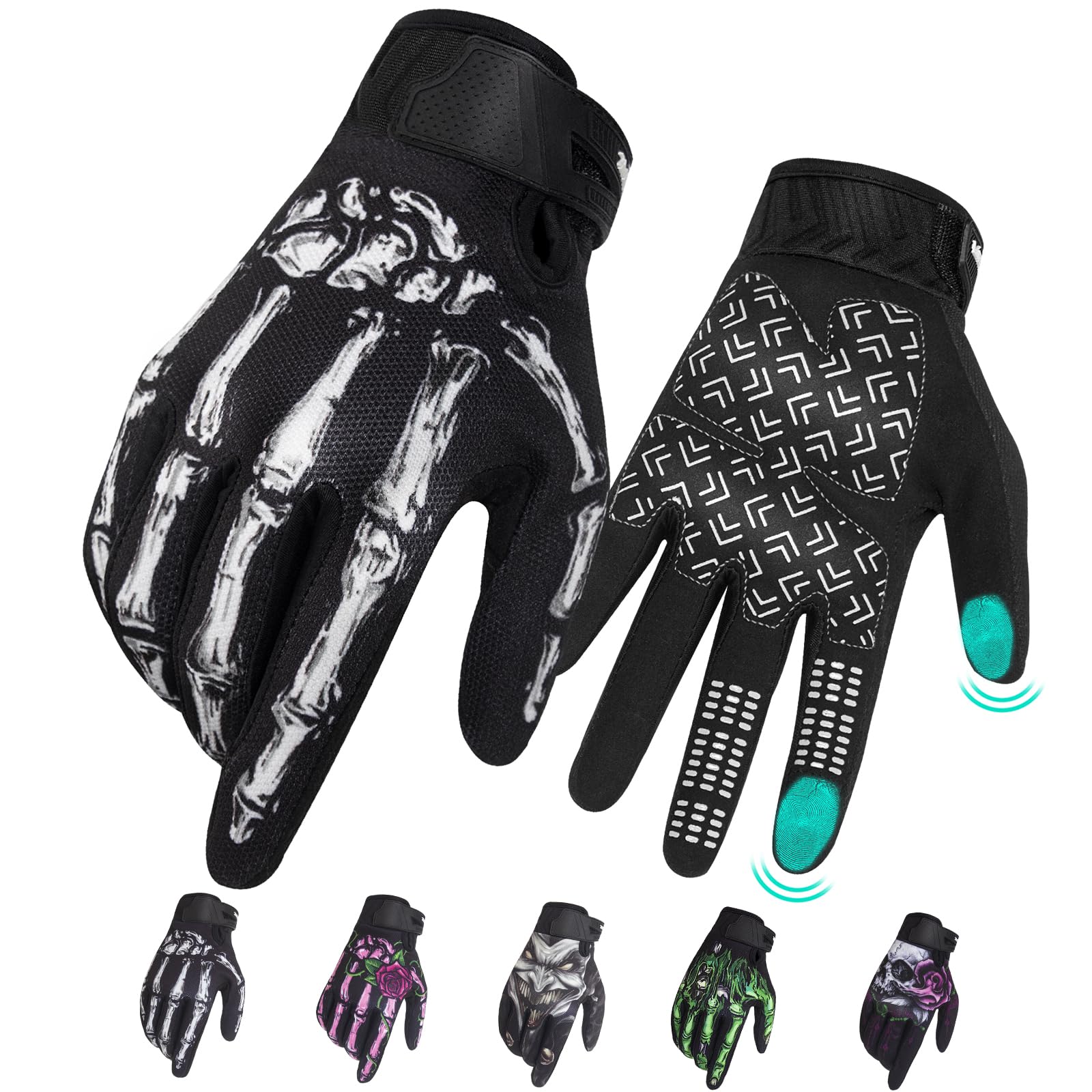 RIGWARL front view gloves showing fit and cuff, clear protective styling