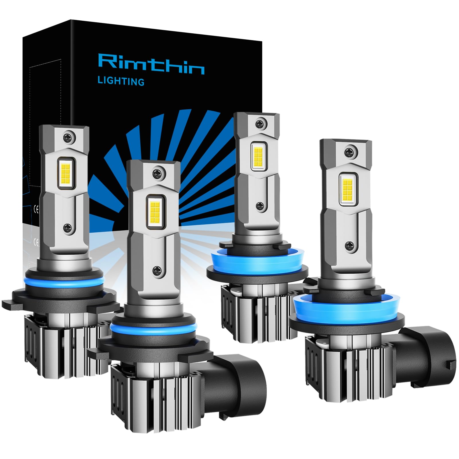 rimthin front packaging showing four-bulb set and clear benefit