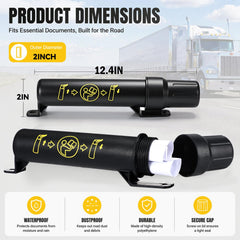 Ripeng screw cap closeup highlighting weatherproof seal for document safety