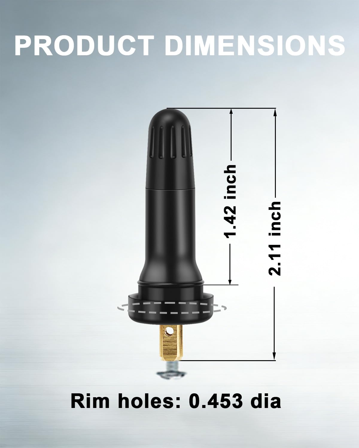 Riseuvo close-up of EPDM stem seal texture showing tight leak protection