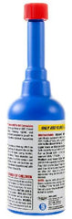 Rislone pouring bottle into blue DEF tank to restore flow