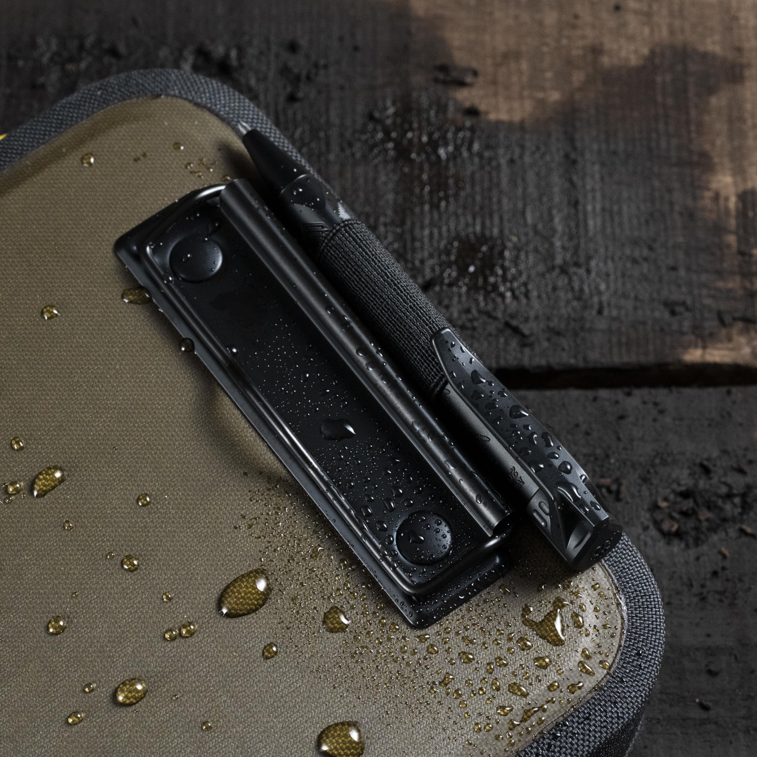 Rite in the Rain powder-coated clip detail keeping pages secure and resisting corrosion