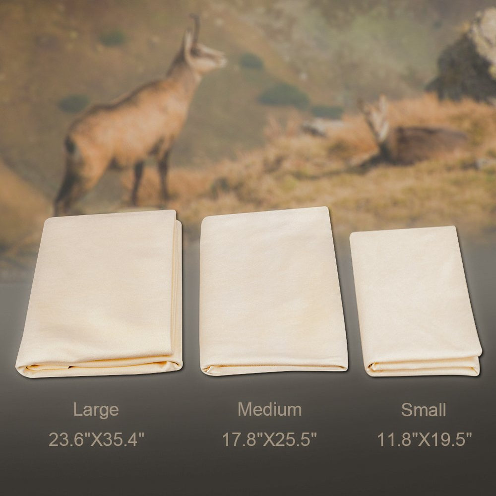 River Lake chamois drying a car hood, delivering streak-free finish