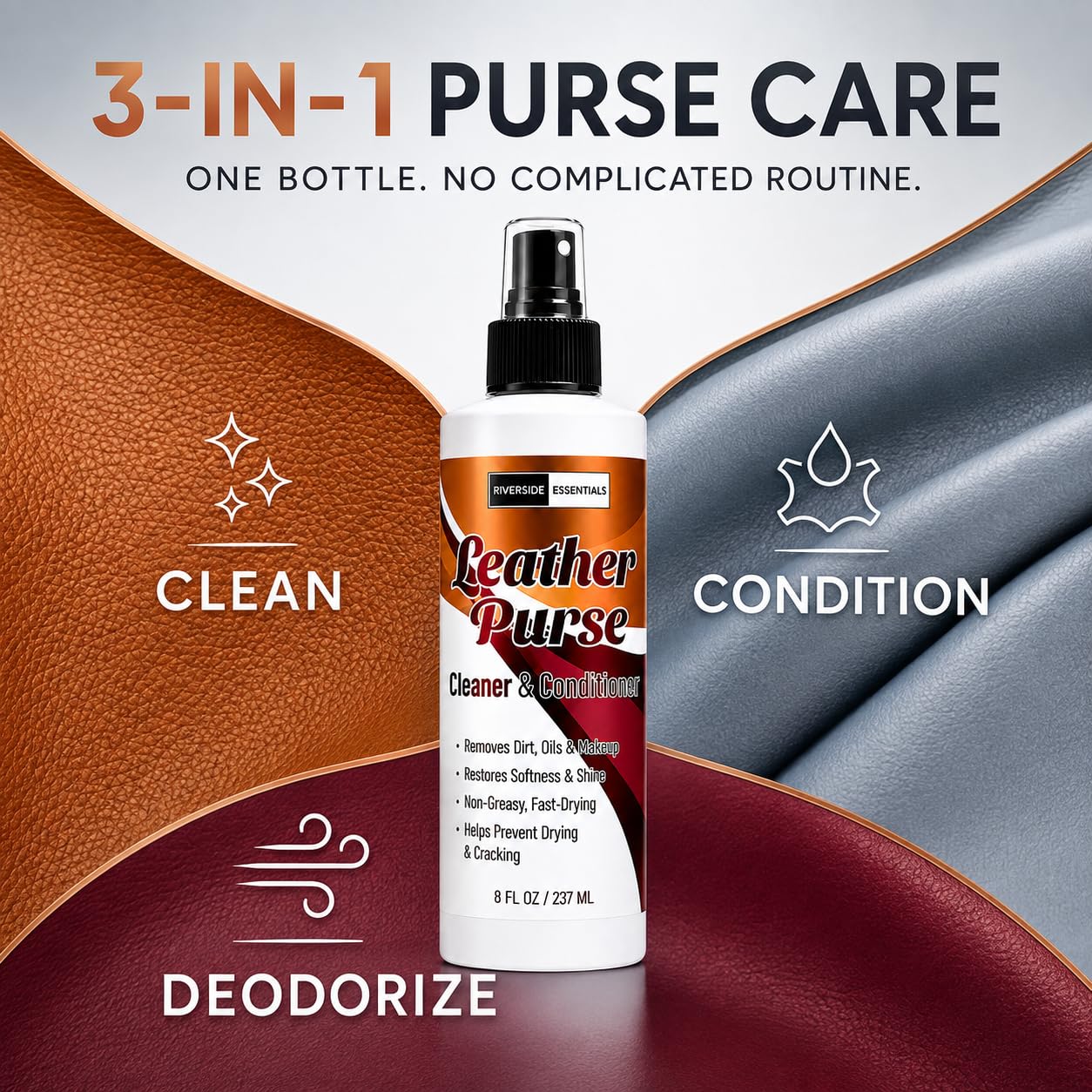 Riverside Essentials spray nozzle dispersing mist for quick application