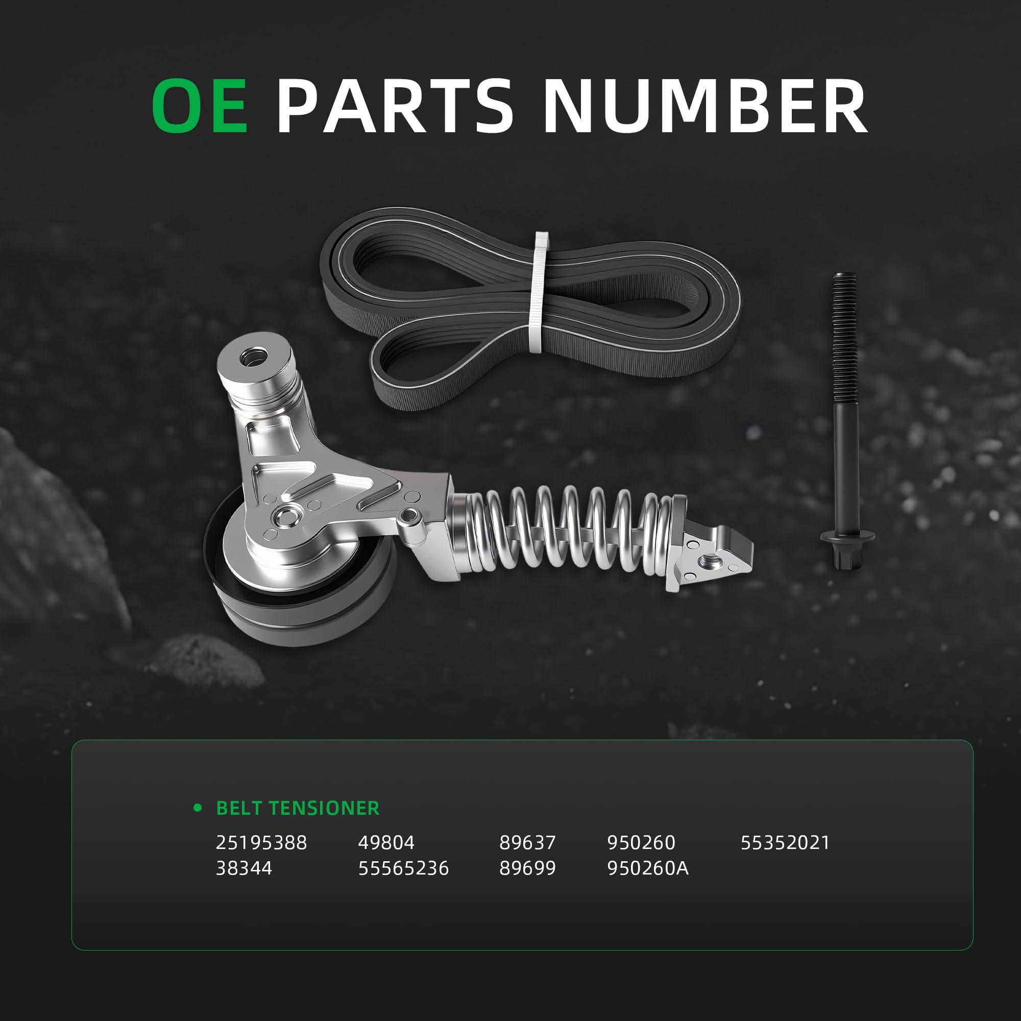 Riyhch serpentine belt ribbed texture for improved grip and longevity