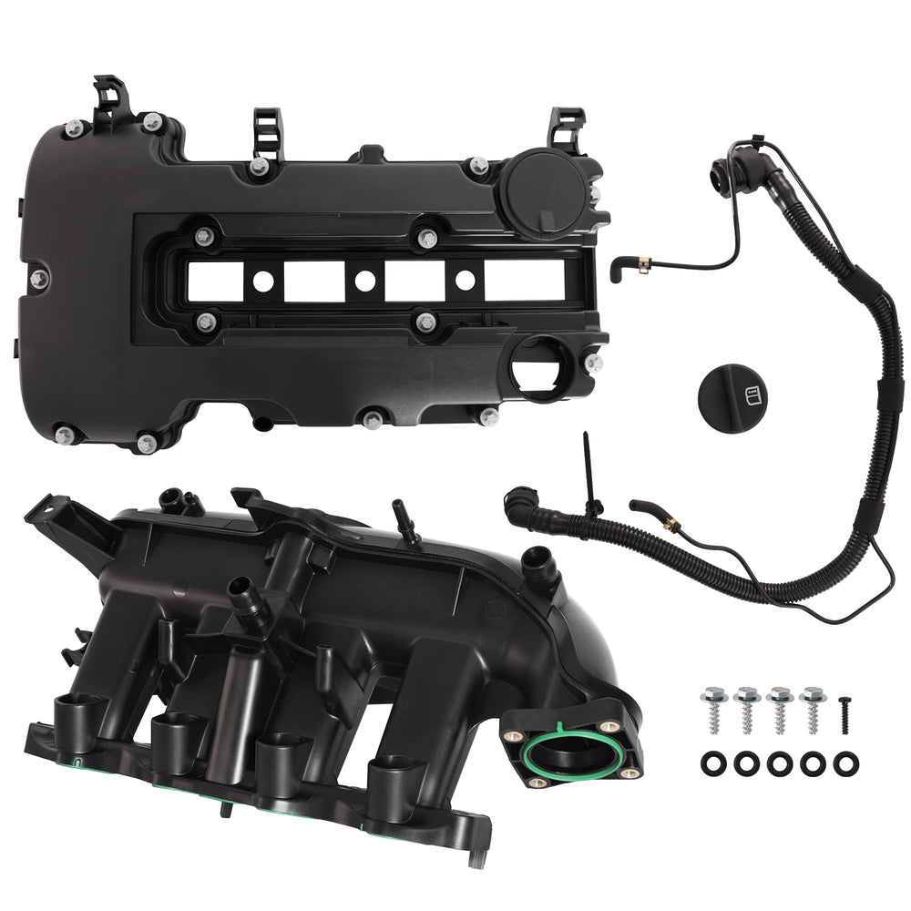 Riyhch valve cover front view showing clean OEM-style fit and improved sealing