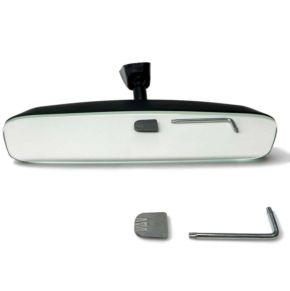 RLB-HILON front view mirror showing wider rear visibility benefit