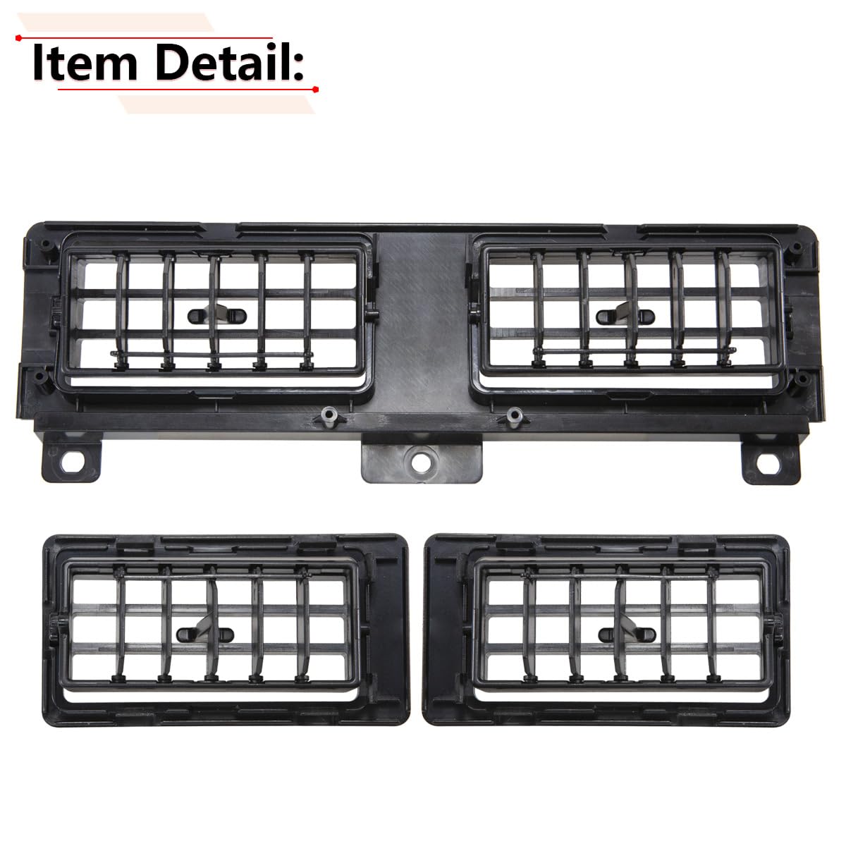 RLB-HILON vents installed in Navara D21 dash showing factory-fit appearance benefit
