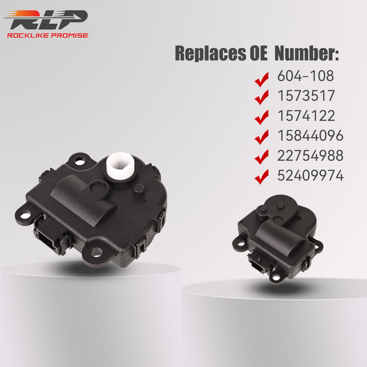 RLP actuator rear connector detail highlighting plug fit for fast installation