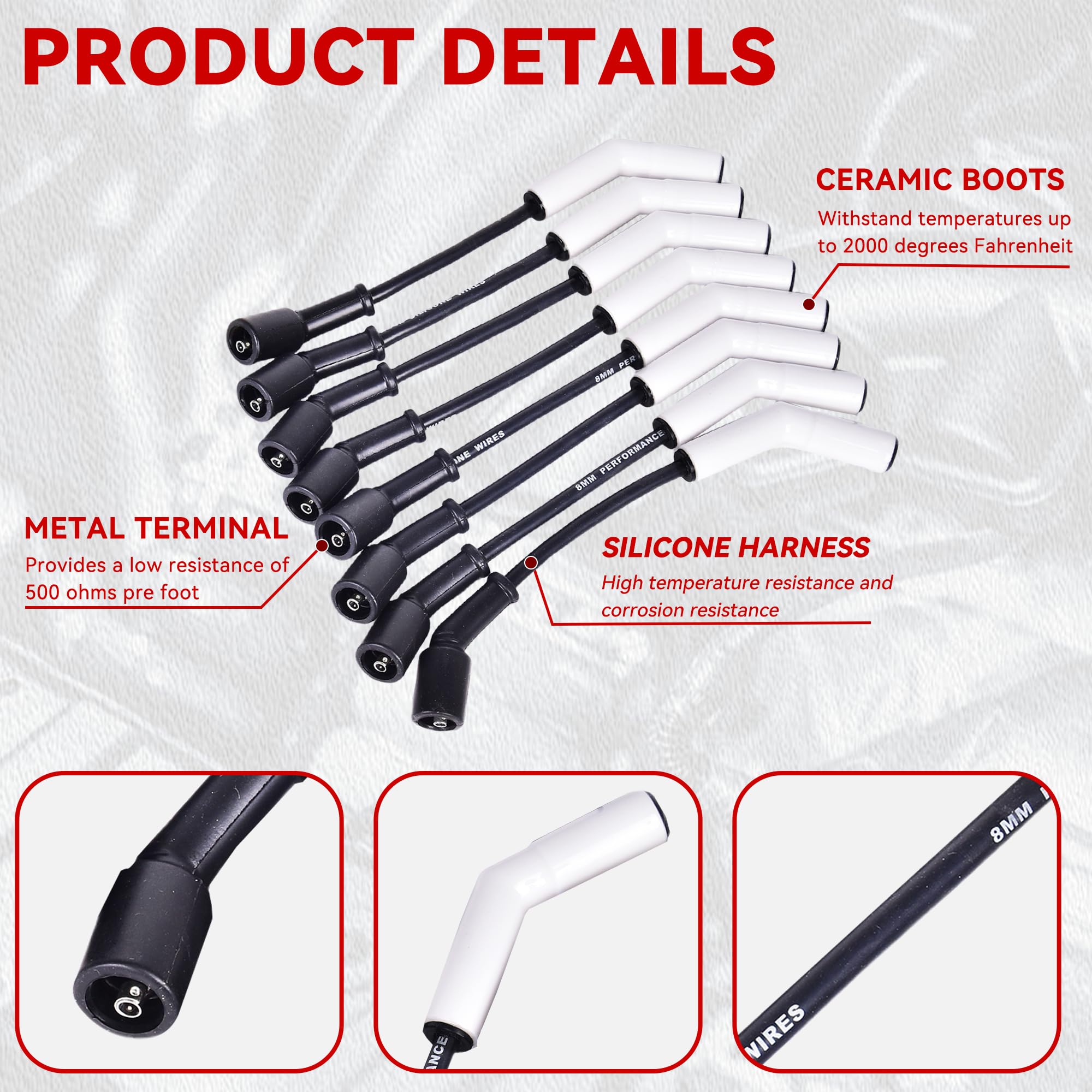 RLP ceramic boot close-up highlighting high-heat protection and seal