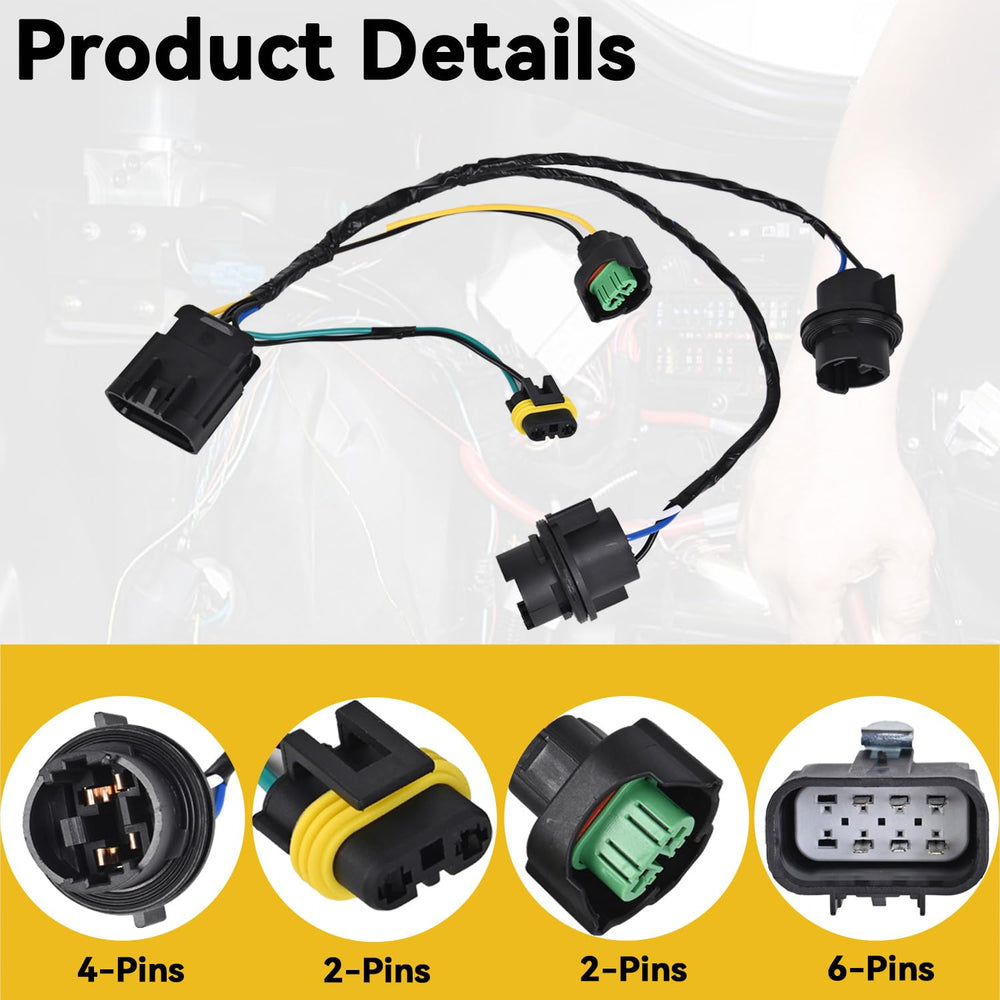 RLP connector end view highlighting OEM-style plug match for quick install