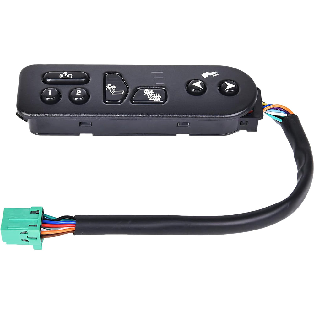 RLP driver seat heater switch front view showing factory-fit design and easy replacement