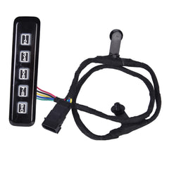 RLP keypad front view showing five-button face and easy identification