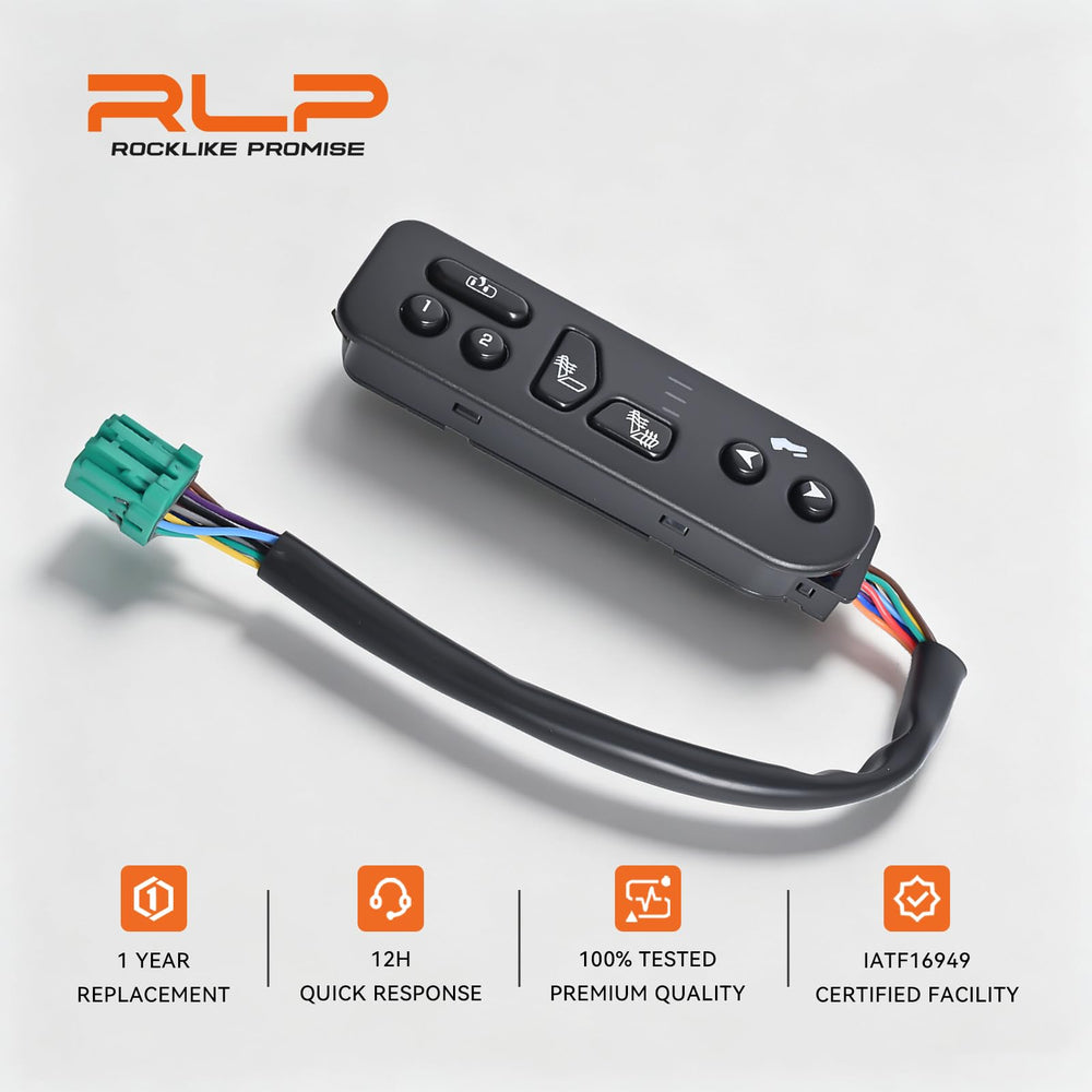 RLP switch in vehicle interior lifestyle shot showing restored driver comfort