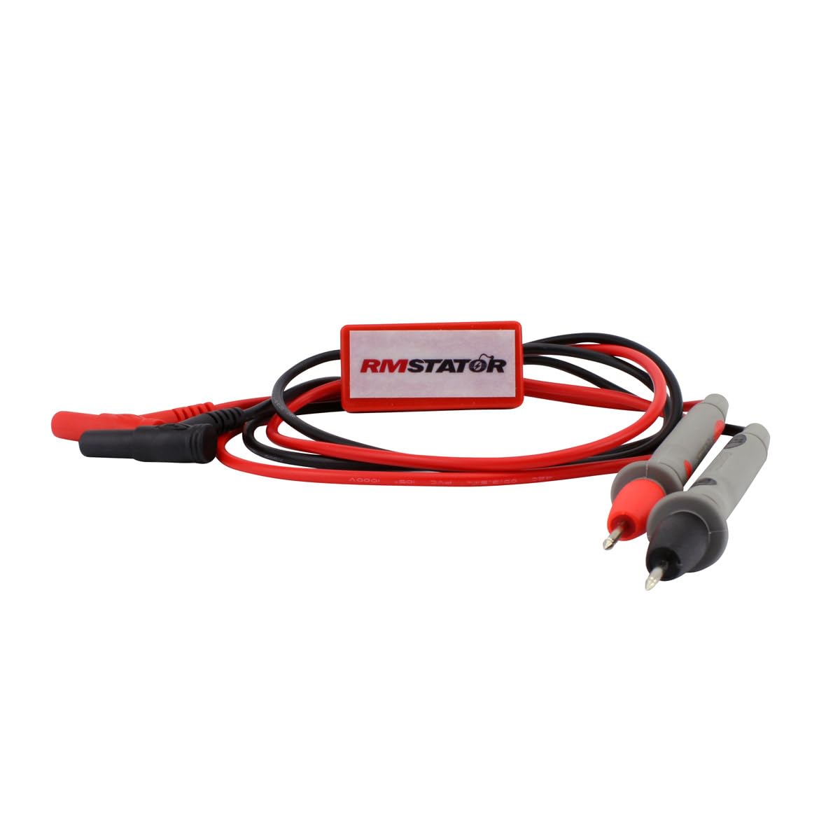 RMSTATOR DVA adapter installed on multimeter showing quick plug-and-play convenience